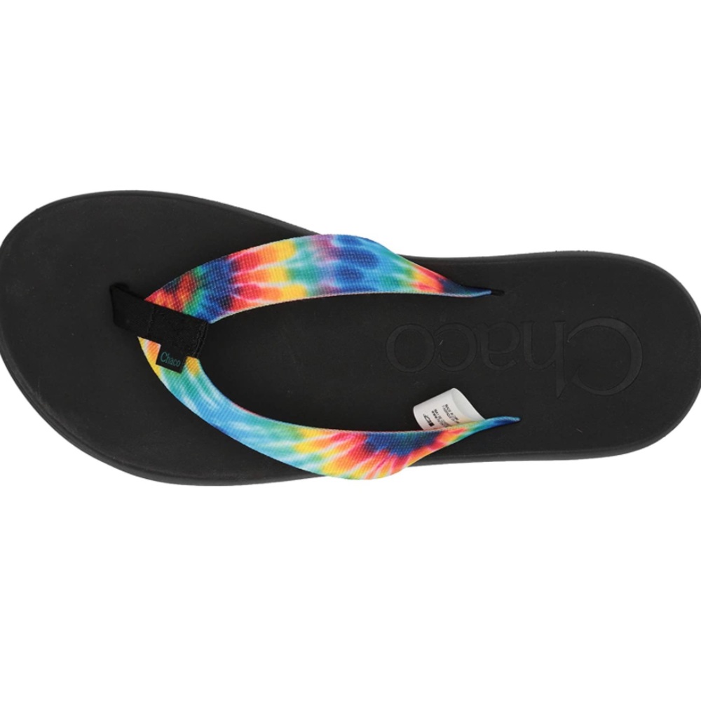 Chaco Mens Tie Dye Flip Flop Sandals Chillos NWT 10 - Picture 1 of 8